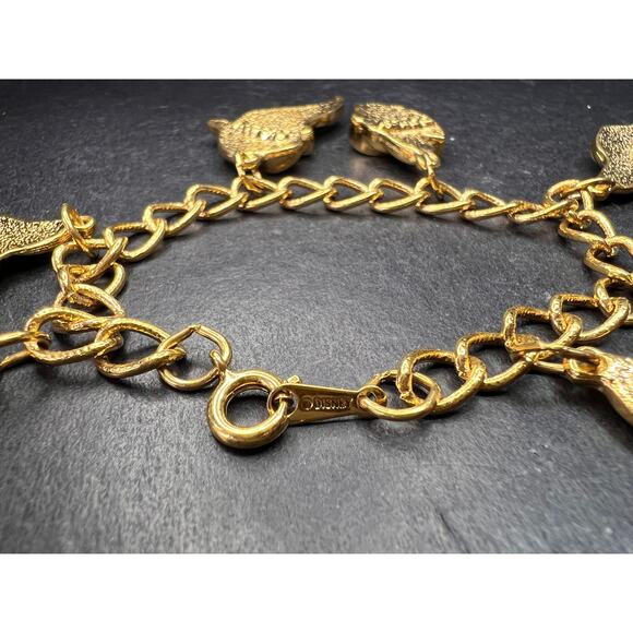 Vintage Disney Seven Dwarfs Gold Tone Charm Bracelet 6.5” - Picture 5 of 16